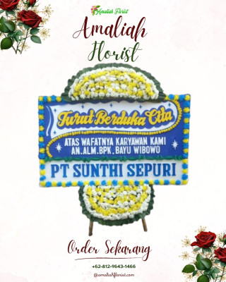 Papan Bunga Duka di Tambak Sari